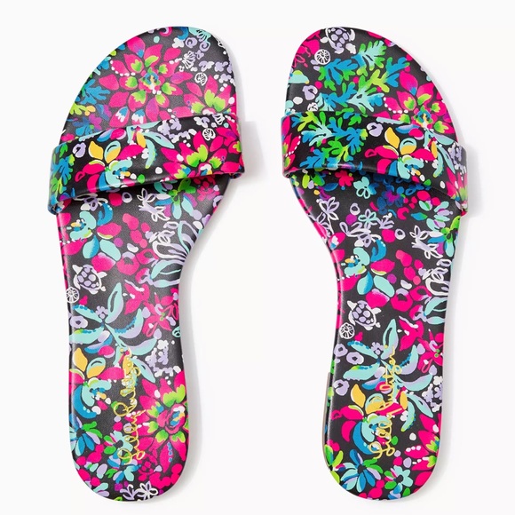 Lilly Pulitzer Shoes - NIB Lilly Pulitzer Emery Slide Sandal